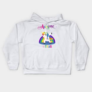 4th Birthday Unicorn Kids Hoodie